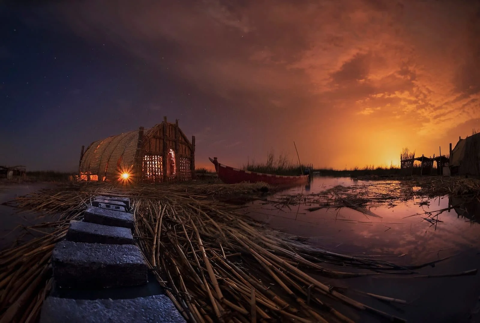 A Dawn in the Mesopotamian Marshes