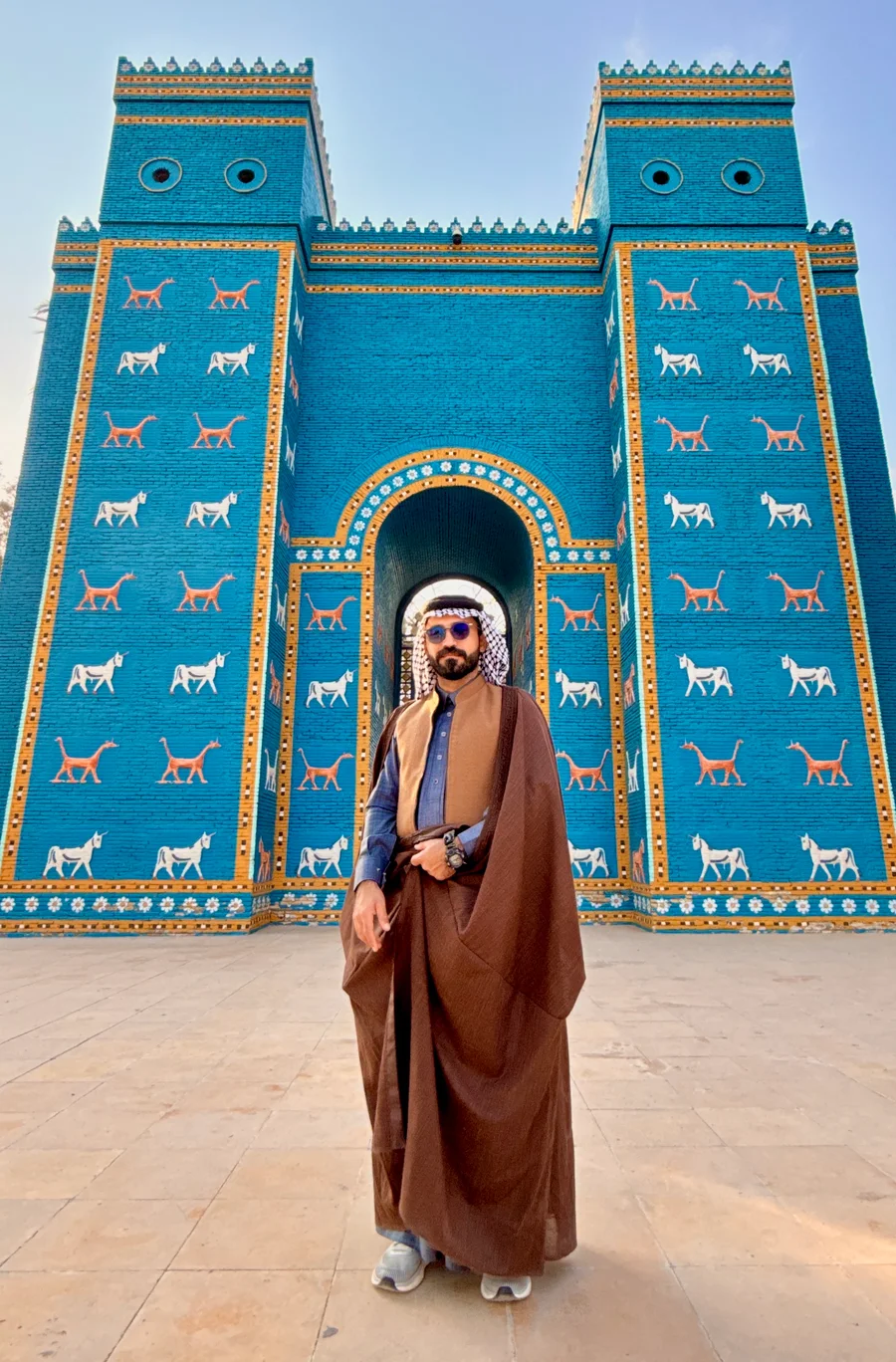 Ali Jasim - your guide through Iraq, photographed in Babylon